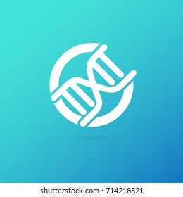 Illustration of business logotype science. Vector design logo laboratory. Molecule pictogram, chemistry abstract icon