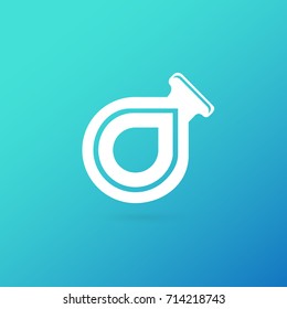 Illustration of business logotype science. Vector design logo laboratory. Molecule pictogram, chemistry abstract icon