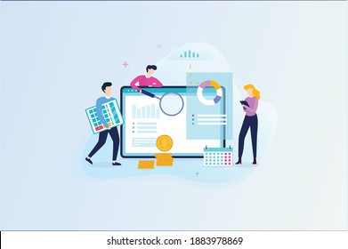 Vector Illustration Big Computer Mouse Tiny Stock Vector (Royalty Free ...