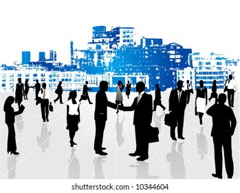 Illustration of business people