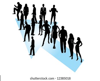 Illustration of business people