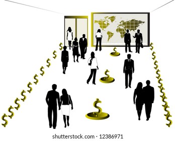 Illustration of business people