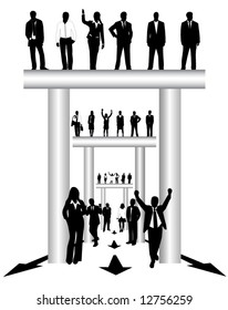 Illustration of business people