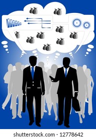 Illustration of business people