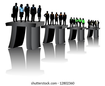 Illustration of business people