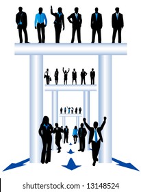 Illustration of business people