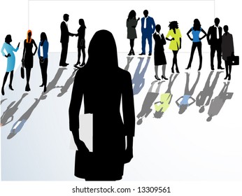 Illustration of business people