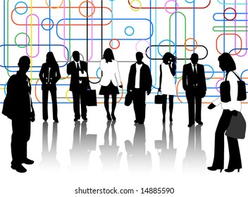 Illustration of business people