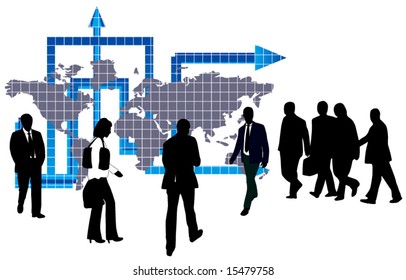 Illustration of business people
