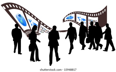 Illustration of business people