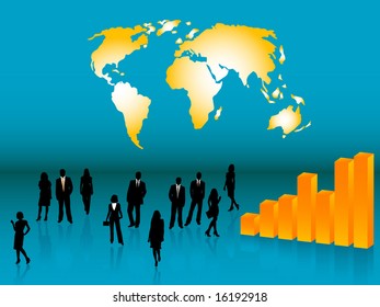 Illustration of business people