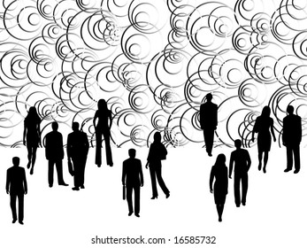 Illustration of business people