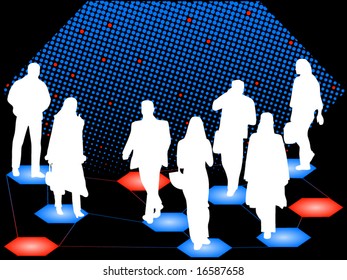 Illustration of business people