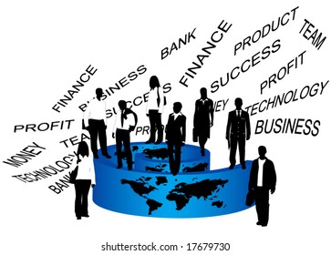 Illustration of business people