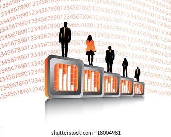 Illustration of business people