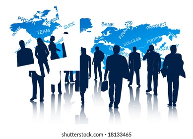 Illustration of business people