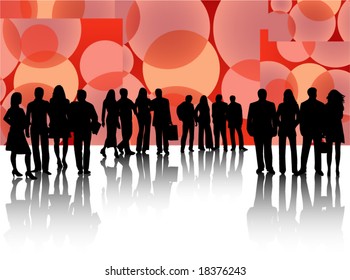 Illustration of business people