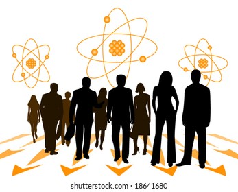 Illustration of business people