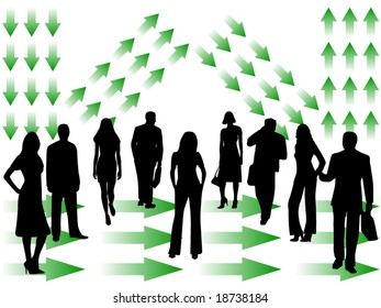 Illustration of business people