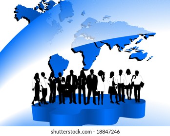 Illustration of business people