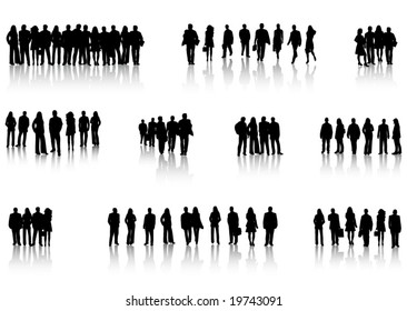 Illustration of business people