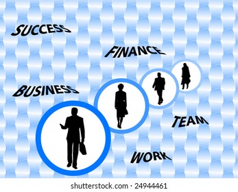 Illustration of business people