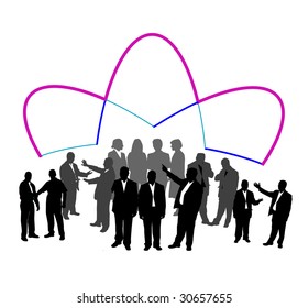 Illustration of business people