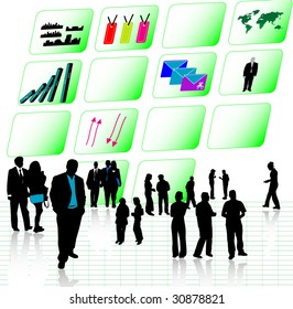 Illustration of business people