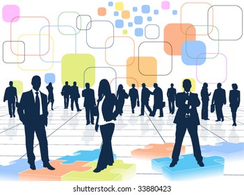 Illustration of business people