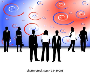 Illustration of business people