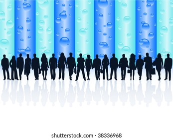 Illustration of business people
