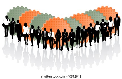Illustration of business people