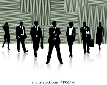 Illustration of business people