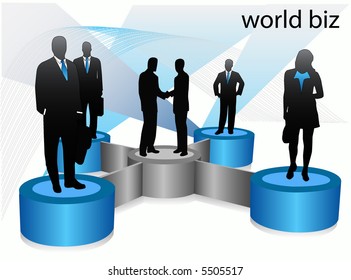 Illustration of business people