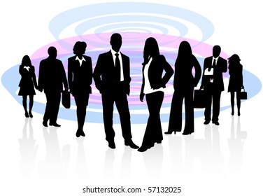Illustration of business people