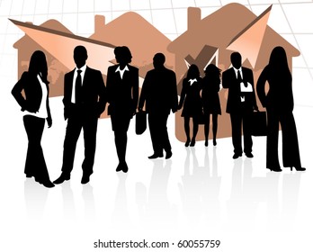 Illustration of business people