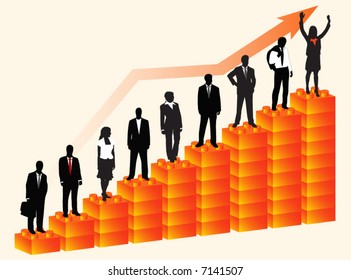  Illustration of business people