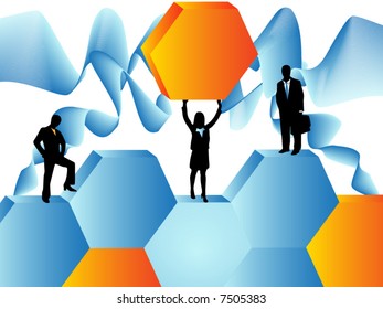  Illustration of business people