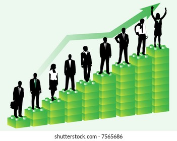  Illustration of business people