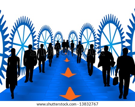 Illustration of business people