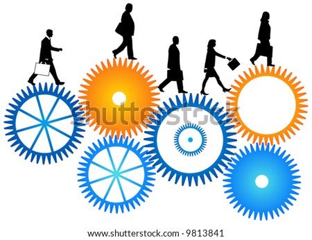 Illustration of business people