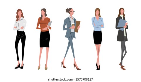 Illustration   business scene, woman, fashion