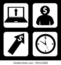 Illustration of business set.