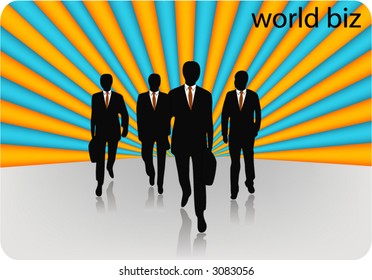 Illustration of business team