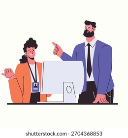 Illustration of an Business teamwork