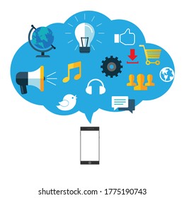illustration Business technology vector design