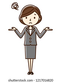 Illustration of business woman.