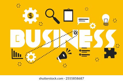 illustration business work background vector art