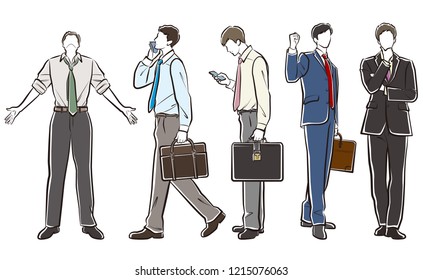 Illustration of the businessman
