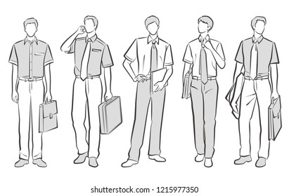 Illustration of the businessman